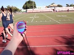 Cool video category lesbian (360 sec). Lesbian teen athletes tasted pussies after workout.