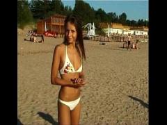 Full pornography category teen (305 sec). This teen nudist strips bare at a public beach.